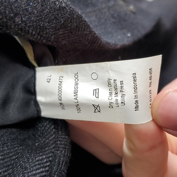 Joe Joseph Abboud Blazer Lambswool Plaid Dual Vent Career Office Mens 42L - Picture 7 of 12